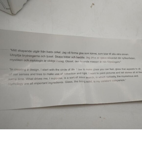 Kosta Boda Green Abstract Glass Vase Signed By Artist Sweden 1742 Modern Art Dec - Picture 16 of 16